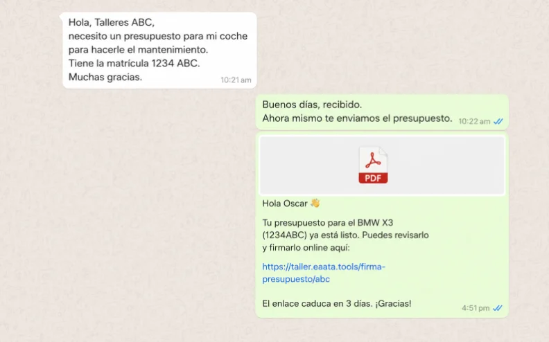 Solicitud por WhatsApp